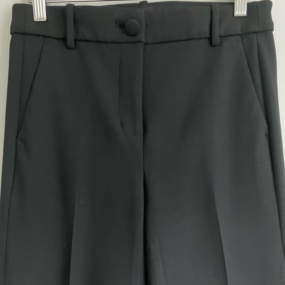 J CREW Black Straight Leg Flat Front High Rise Trouser Size 2 - Picture 3 of 11